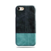 Peacock Blue & Ocean Blue iPhone SE 2 (2020) / iPhone 8 / iPhone 7 Leather Case-iPhone 7 Leather Snap-On Case-Kulör Cases