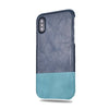 Buy personalized Peacock Blue & Ocean Blue iPhone Xs / iPhone X Leather Case online-Kulör Cases