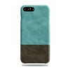 Buy personalized Ocean Blue & Pebble Grey iPhone 8 Plus / iPhone 7 Plus Leather Case online-Kulör Cases