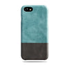 Ocean Blue & Pebble Grey iPhone SE 2 (2020) / iPhone 8 / iPhone 7 Leather Case-iPhone 8 / iPhone 7 Leather Snap-On Case-Kulör Cases