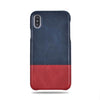Buy personalized Peacock Blue & Crimson Red iPhone Xs / iPhone X Leather Case online-Kulör Cases
