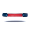 Peacock Blue & Crimson Red Leather Bracelet-Kulör Cases