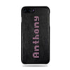 Personalized Bot Font iPhone 8 Plus / iPhone 7 Plus Black Leather Case