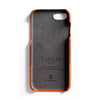 Walnut Brown & Cider Orange iPhone SE 2 (2020) / iPhone 8 / iPhone 7 Leather Case-iPhone 7 Leather Snap-On Case-Kulör Cases