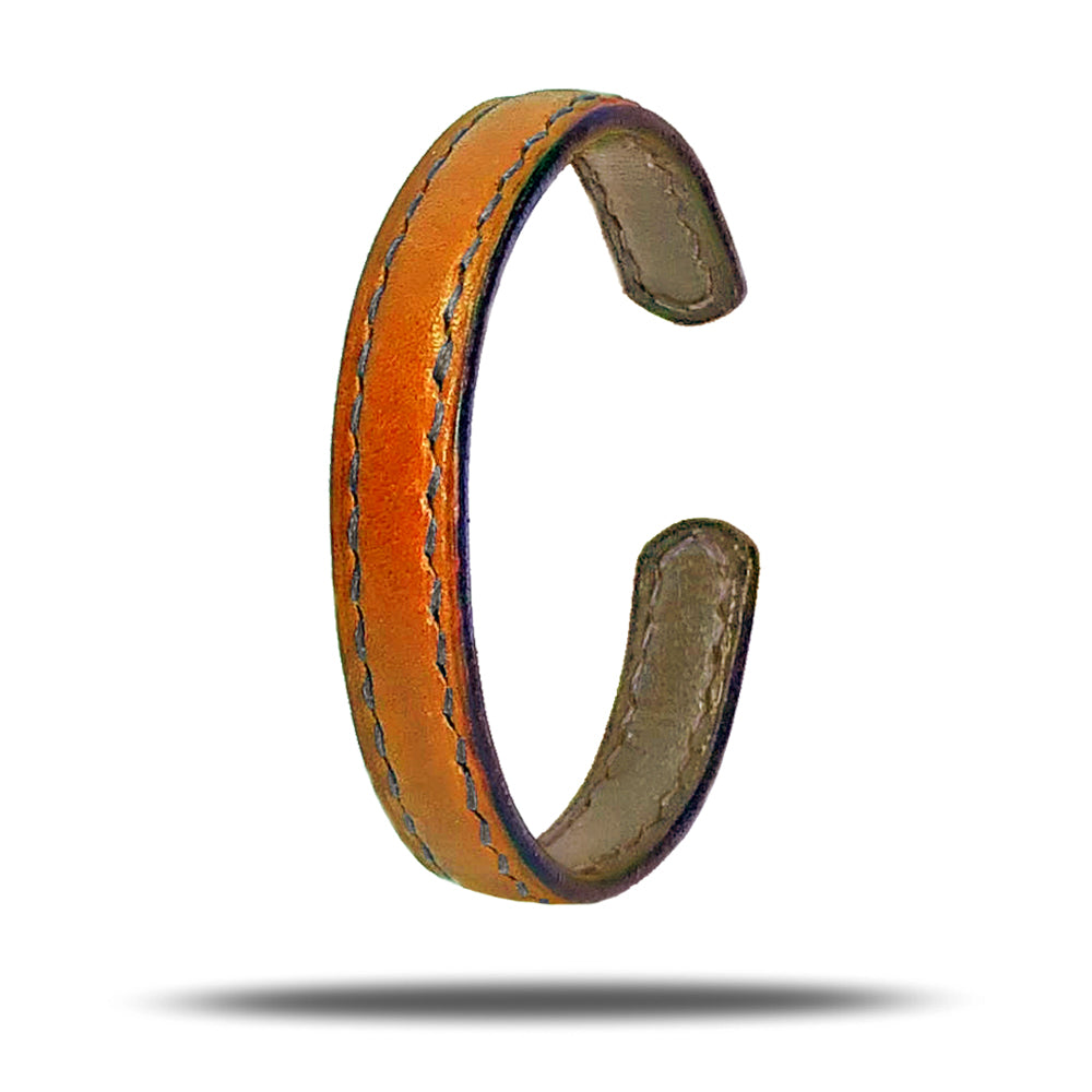 Walnut Brown & Sage Green Leather Bracelet-Kulör Cases