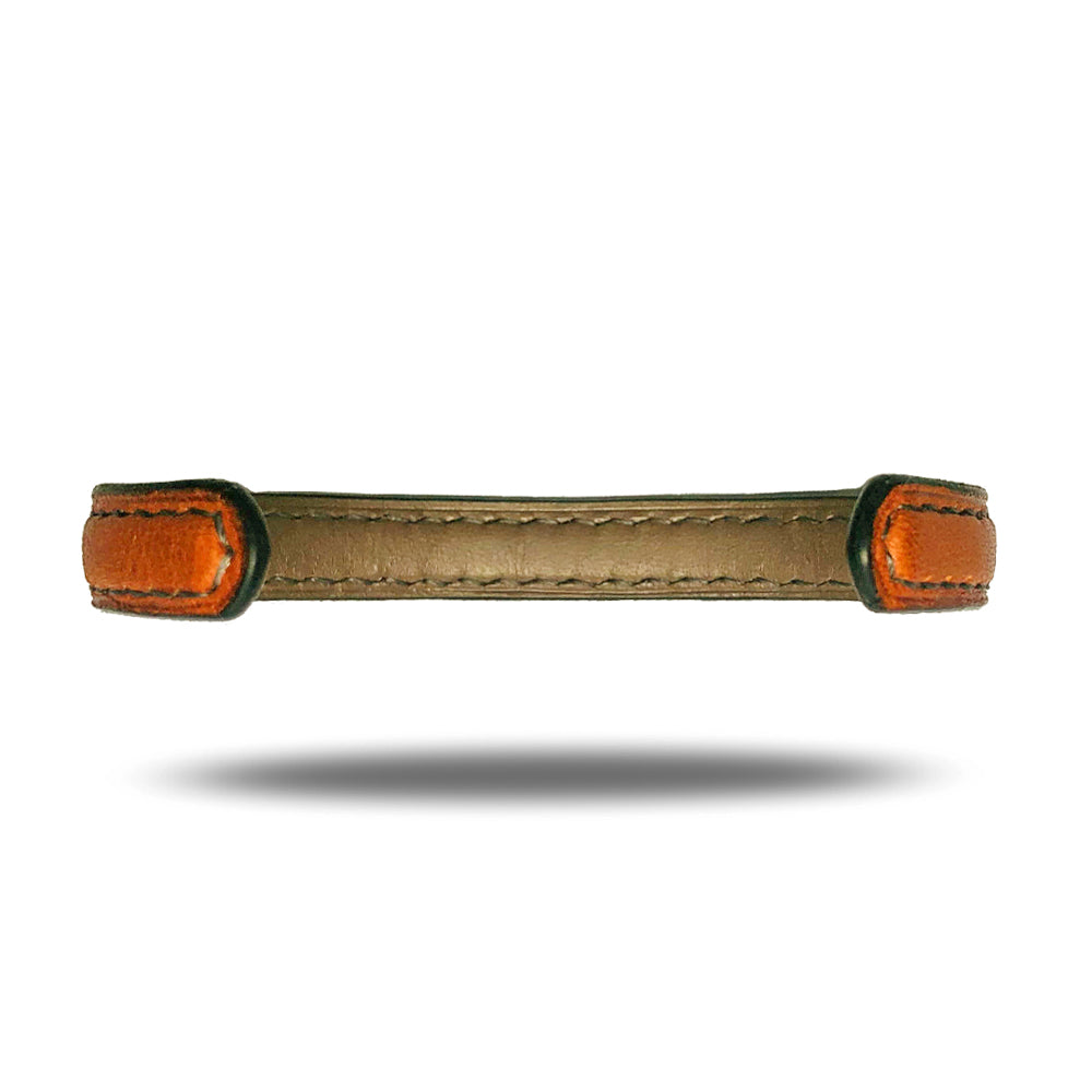 Walnut Brown & Sage Green Leather Bracelet-Kulör Cases