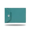 Ocean Blue & Pebble Gray Leather Envelop Style Cardholder-Kulör Cases