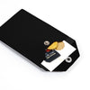 Black Leather Envelop Style Cardholder-Kulör Cases