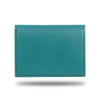 Ocean Blue & Pebble Gray Leather Bidfold Cardholder-Kulör Cases