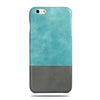 Buy personalized Ocean Blue & Pebble Grey iPhone 6 Plus / iPhone 6s Plus Leather Case online-Kulör Cases