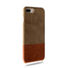 Buy personalized Sage Green & Walnut Brown iPhone 8 Plus / iPhone 7 Plus Leather Case online-Kulör Cases