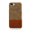 Buy personalized Sage Green & Walnut Brown iPhone 8 Plus / iPhone 7 Plus Leather Case online-Kulör Cases