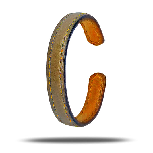 Sage Green & Walnut Brown Leather Bracelet-Kulör Cases