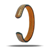 Sage Green & Walnut Brown Leather Bracelet-Kulör Cases