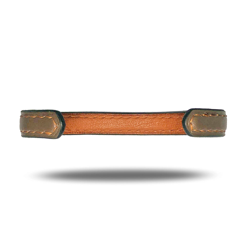 Sage Green & Walnut Brown Leather Bracelet-Kulör Cases