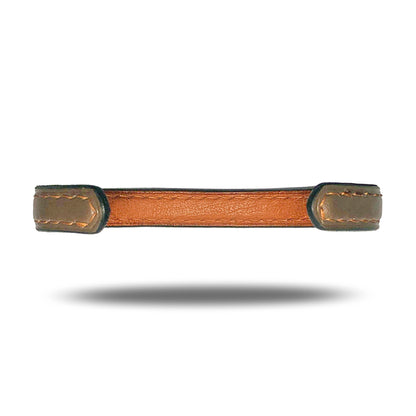 Sage Green & Walnut Brown Leather Bracelet-Kulör Cases