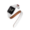 Pearl White Leather Apple Watch Double Tour Band & Bracelet Strap-Apple Watch Band-Kulör Cases