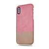 Buy personalized Rosewood Pink & Sage Green iPhone Xs / iPhone X Leather Case online-Kulör Cases