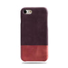 Wine Purple & Rosewood Pink iPhone SE 2 (2020) / iPhone 8 / iPhone 7 Leather Case-iPhone 7 Leather Snap-On Case-Kulör Cases