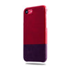Crimson Red & Wine Purple iPhone SE 2 / iPhone 8 / iPhone 7 Leather Case (Discontinued)-iPhone 8 / iPhone 7 Leather Snap-On Case-Kulör Cases