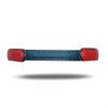 Crimson Red & Peacock Blue Leather Bracelet-Kulör Cases