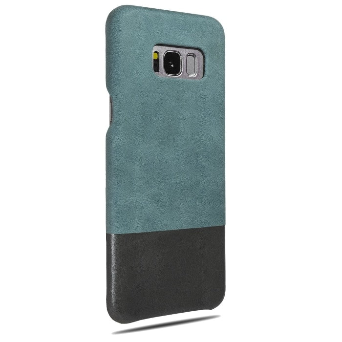 Buy personalized Ocean Blue & Pebble Gray Samsung Galaxy S8+ Plus Leather Case online-Kulör Cases