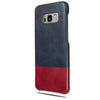 Buy personalized Peacock Blue & Crimson Red Samsung Galaxy S8+ Plus Leather Case online-Kulör Cases