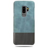 Buy personalized Ocean Blue & Pebble Gray Samsung Galaxy S9+ Plus Leather Case online-Kulör Cases