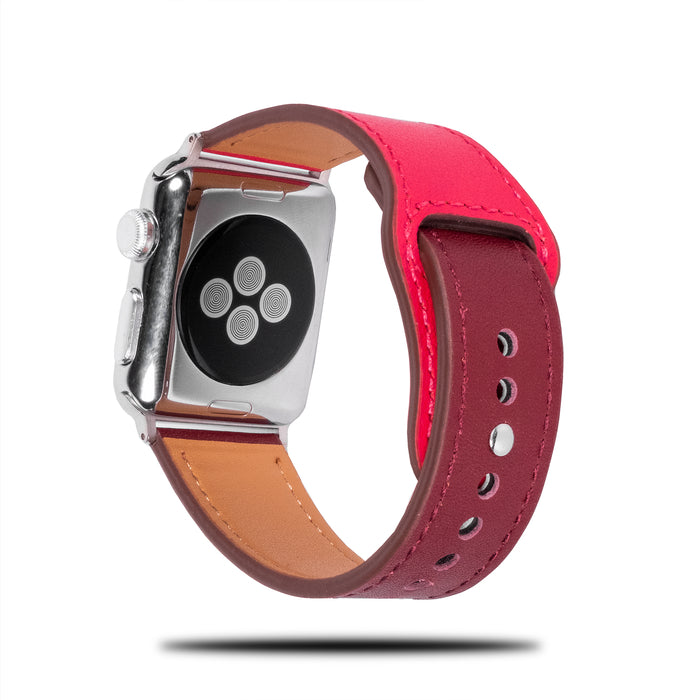 Purple & Pink Sporty Leather Apple Watch Band & Strap-Apple Watch Band-Kulör Cases