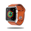 Orange Sporty Leather Apple Watch Band & Strap-Apple Watch Band-Kulör Cases