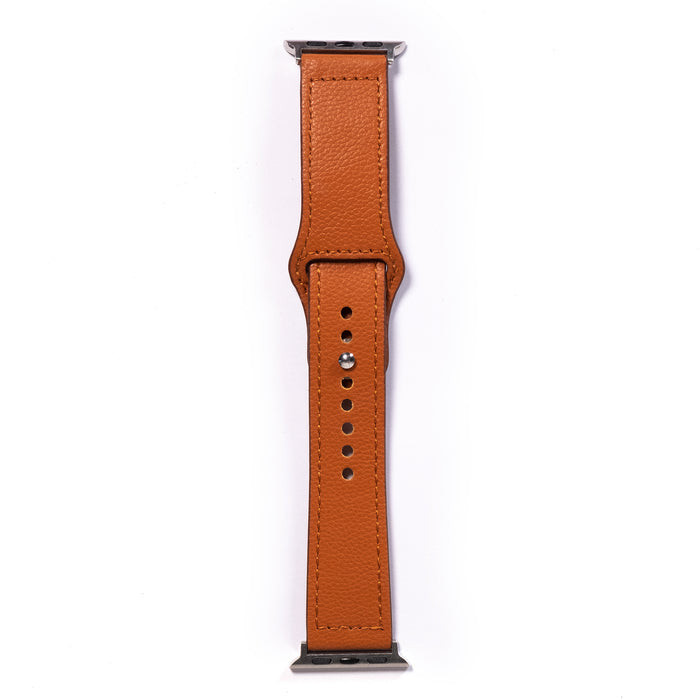 Orange Sporty Leather Apple Watch Band & Strap-Apple Watch Band-Kulör Cases