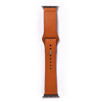 Orange Sporty Leather Apple Watch Band & Strap-Apple Watch Band-Kulör Cases
