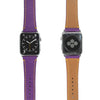 Buy personalized Violet Purple Saffiano Leather Apple Watch Band - 38MM/40MM online-Kulör Cases