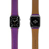 Buy personalized Violet Purple Saffiano Leather Apple Watch Band - 42MM/44MM online-Kulör Cases