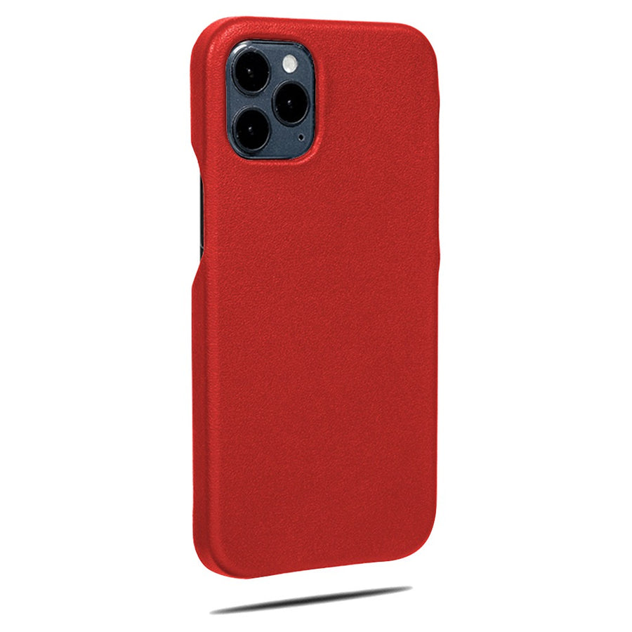 Scarlet Red iPhone 12 Pro Leather Case-Kulör Cases