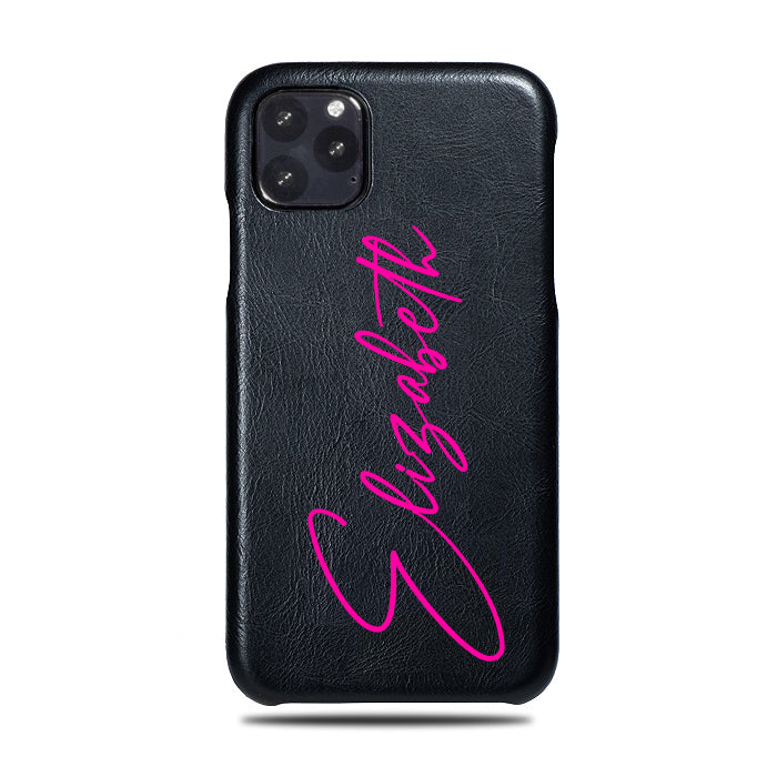 Personalised Leather iPhone 11 Pro Max Case