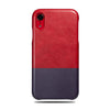 Buy personalized Crimson Red & Wine Purple iPhone XR Leather Case online-Kulör Cases