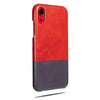 Buy personalized Crimson Red & Wine Purple iPhone XR Leather Case online-Kulör Cases