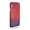 Buy personalized Crimson Red & Wine Purple iPhone Xs Max Leather Case online-Kulör Cases