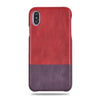 Buy personalized Crimson Red & Wine Purple iPhone Xs Max Leather Case online-Kulör Cases