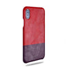 Buy personalized Crimson Red & Wine Purple iPhone Xs / iPhone X Leather Case online-Kulör Cases
