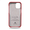Personalized Scarlet Red Heart iPhone 12 Pro Leather Case-Kulör Cases