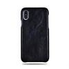All Black iPhone Xs / iPhone X Leather Case-iPhone Xs Leather Snap-On Case-Kulör Cases