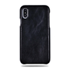 All Black iPhone Xs Max Leather Case-iPhone Xs Max Leather Snap-On Case-Kulör Cases