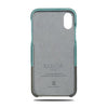 Buy personalized Ocean Blue & Pebble Gray iPhone XR Leather Case online-Kulör Cases