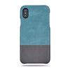 Buy personalized Ocean Blue & Pebble Gray iPhone Xs Max Leather Case online-Kulör Cases