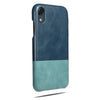 Buy personalized Peacock Blue & Ocean Blue iPhone XR Leather Case online-Kulör Cases