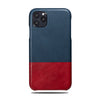 Peacock Blue & Crimson Red iPhone 11 Pro Max Leather Case-iPhone 11 Pro Max Leather Snap-On Case-Personalized custom iPhone case-Kulör Cases