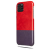 Crimson Red & Wine Purple iPhone 11 Pro Leather Case-iPhone 11 Pro Leather Snap-On Case-Personalized custom iPhone case-Kulör Cases