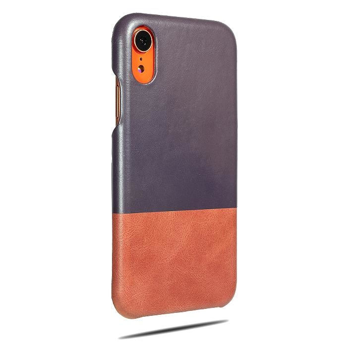 Buy personalized Wine Purple & Rosewood Pink iPhone XR Leather Case online-Kulör Cases